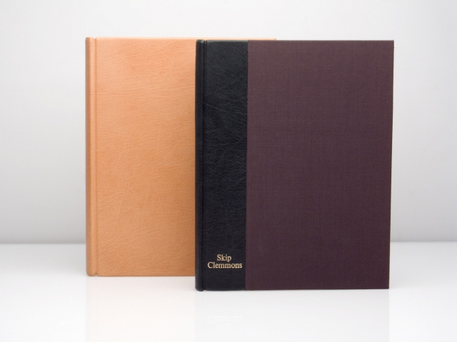 Full leather and quarter bound journals