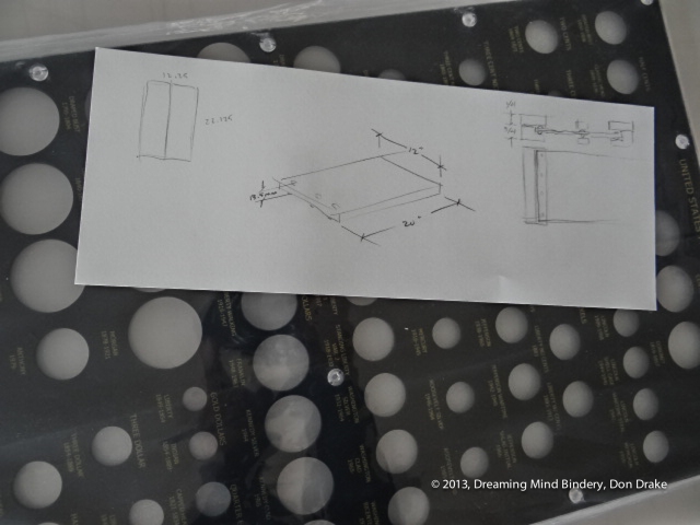 The preliminary sketches for a box designed to protect a Jaco Products coin holder from scratching