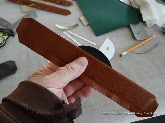 Davey board, card stock, and leather components for decorative elements and sheet-hold downs for custom made sign-in stations for the 150 Year Anniversary at First Baptist Church, Capitol Hill, Nashville, TN