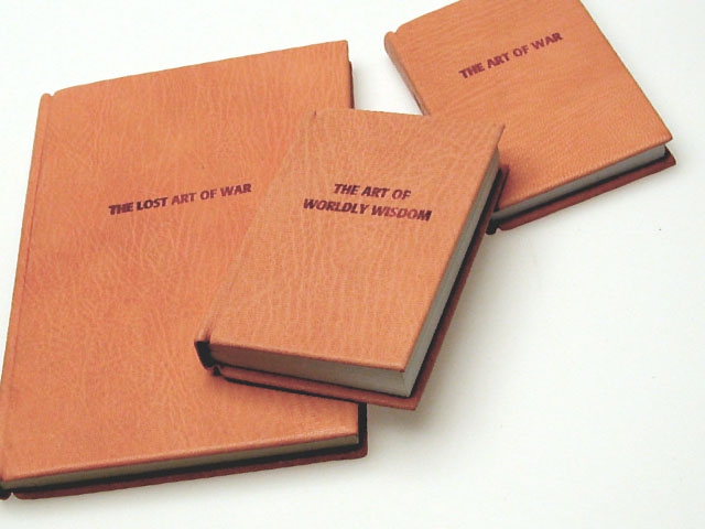 Leather rebound paperbacks