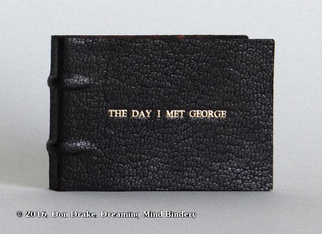 Exterior view of 'The Day I Met George', a flip book and short story by Don Drake.