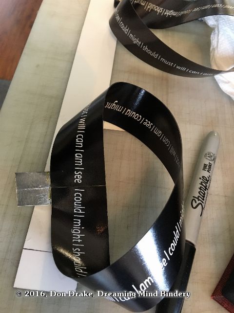Mobius strip 'page' for Don Drake's "Amending Self"